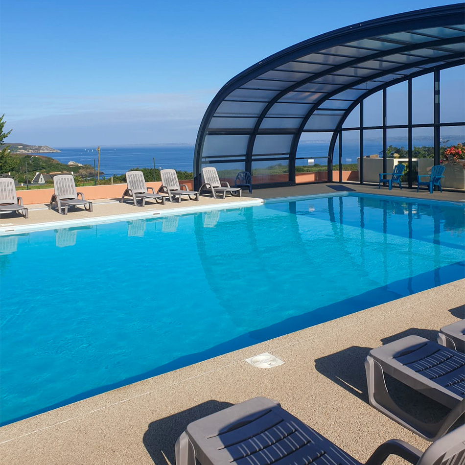 camping avec piscine chauffee en presqu ile de crozon