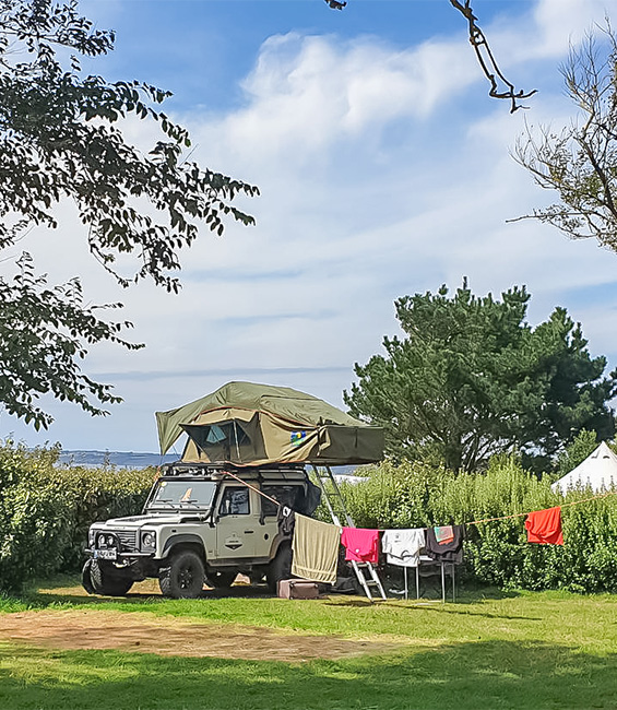 les emplacements au camping a camaret sur mer